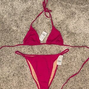 PacSun Magenta Bikini Set